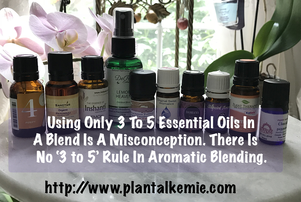 Using only 3 to 5 essential oils is a misconception! There is no 3 to 5 rule